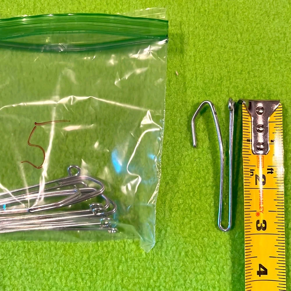 117 Drapery Slip-On Pin Hooks Assorted Sizes